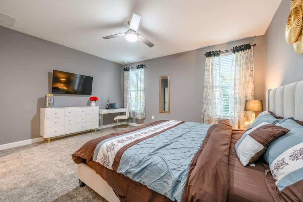 Close To Disney & Other Theme Parks,Private Heated Poolspa, Bbq & Game Rm Kissimmee Eksteriør billede