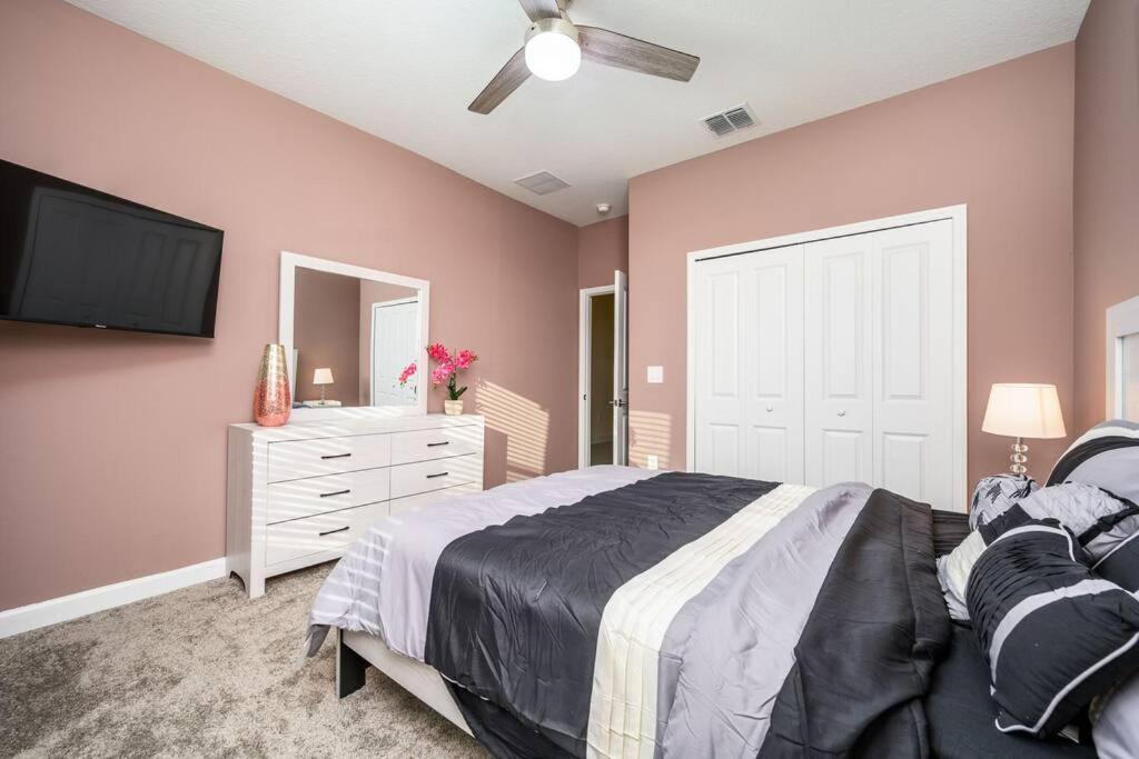 Close To Disney & Other Theme Parks,Private Heated Poolspa, Bbq & Game Rm Kissimmee Eksteriør billede