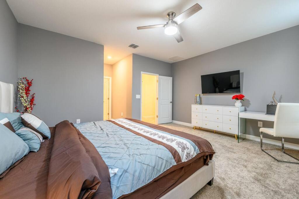 Close To Disney & Other Theme Parks,Private Heated Poolspa, Bbq & Game Rm Kissimmee Eksteriør billede